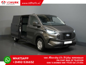 Ford Transit Custom Van 2.0 TDCI 136 hp L2 5-year warranty/ 200,000 km/ 2.7T towing capacity/ Navi/ Cargo package/ Seat heating/ Carplay/ Climate/ Camera/ P