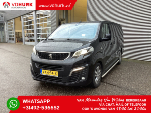 Peugeot Expert Bestelbus 2.0 HDI 180 pk Aut. DC Dubbel Cabine/ LEDER/ 2x Schuifdeur/ Clima/ Carplay/ Head Up/ Navi/ Camera/ LMV/ PDC