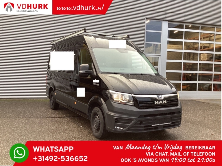 MAN TGE Van 3.180 DSG Aut. L3H3 Gev. Seat/ CarPlay/ Camera/ Navi/ PDC/ Towbar/ Imperial + Ladder/ 270Gr. Doors