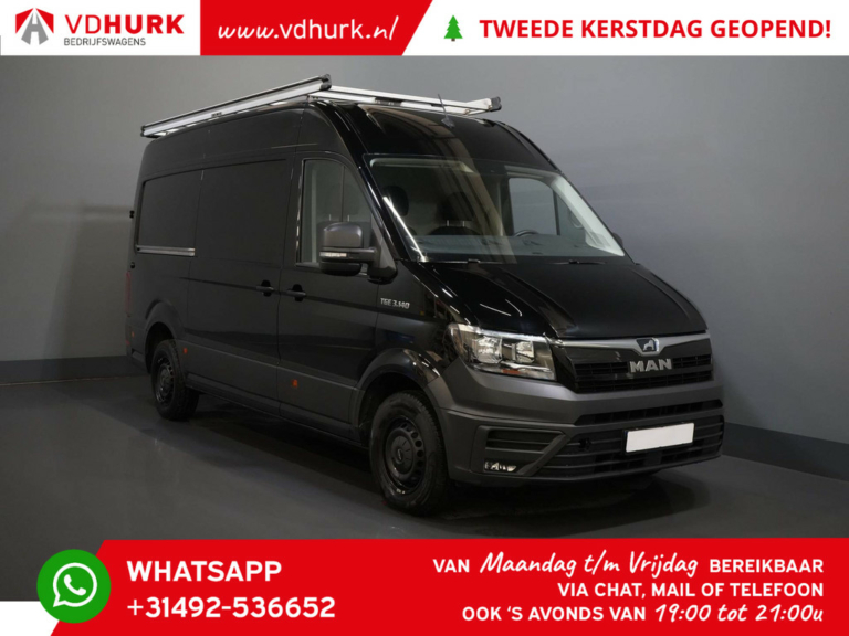 MAN TGE Bestelbus 3.140 DSG Aut. L3H3 Imperiaal + Ladder/ Gev. Stoel/ CarPlay/ Camera/ Navi/ PDC/ Trekhaak/ 270Gr. Deuren