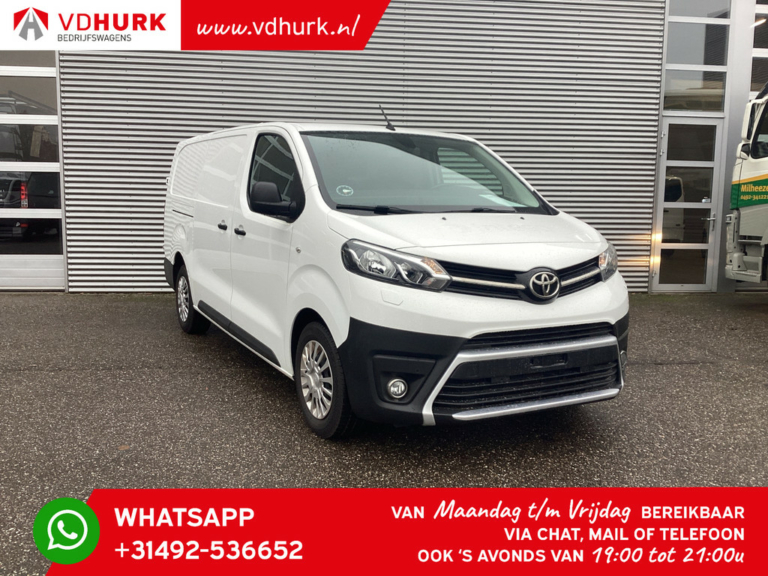 Toyota ProAce Van 2.0 D-4D 145 cv L3 Long Standkachel/ Stoelverw./ CarPlay/ Camera/ Cruise/ Airco/ PDC V+A/ Gancio di traino