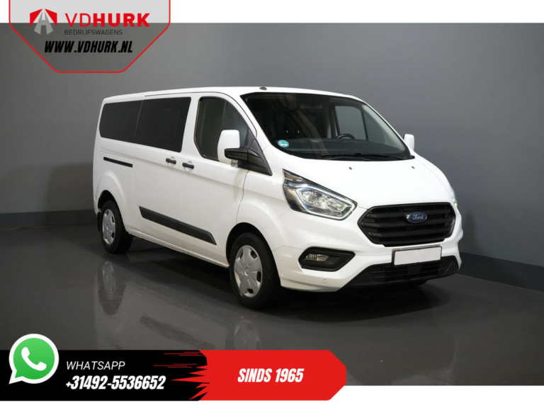 Ford Transit Custom Passenger Transport 2.0 TDCI 130 hp L2 € 33,682 incl. VAT/BPM Combi/ Kombi/ Cruise/ Camera/ PDC V+A/ Airco