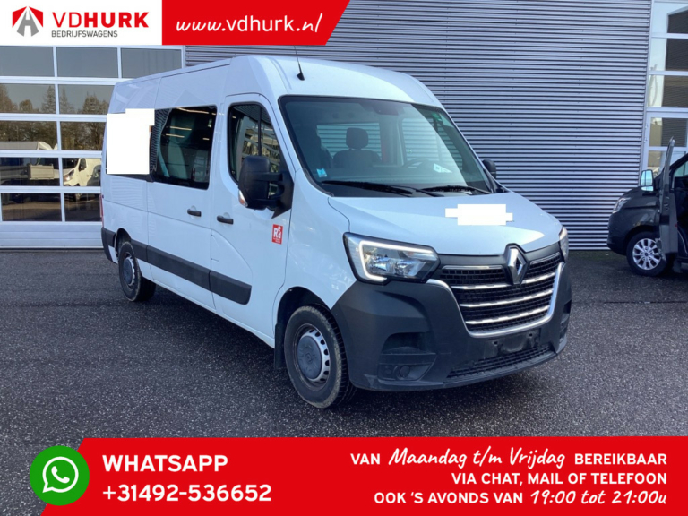 Renault Master Furgón T35 2.3 dCi 145 cv L2H2 DC Doble Cabina 7Pers./ Carplay/ Cámara/ Crucero/ PDC