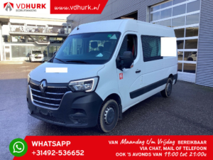 Renault Master Bestelbus T35 2.3 dCi 145 pk L2H2 DC Dubbel Cabine 7Pers./ Carplay/ Camera/ Cruise/ PDC