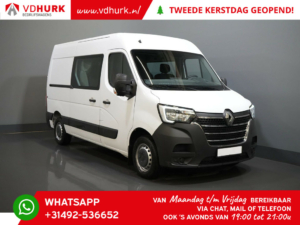 Renault Master Bestelbus T35 2.3 dCi 145 pk L2H2 DC Dubbel Cabine 7Pers./ Carplay/ Camera/ Cruise/ PDC