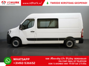 Renault Master Bestelbus T35 2.3 dCi 145 pk L2H2 DC Dubbel Cabine 7Pers./ Carplay/ Camera/ Cruise/ PDC