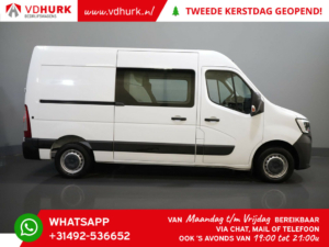 Renault Master Bestelbus T35 2.3 dCi 145 pk L2H2 DC Dubbel Cabine 7Pers./ Carplay/ Camera/ Cruise/ PDC