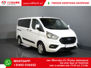 Ford Transit Custom Passenger Tourneo 2.0 TDCI € 33,016,- incl. VAT/BPM Trend Combi/ Kombi/ 9 Person/ 9 P/ Cruise/ PDC/ Airco