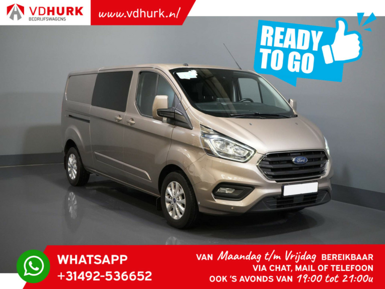 Ford Transit Custom Van 2.0 TDCI 130 к.с. авт. L2 Limited DC Double Cab 2x Зсувні двері/ Підігрів сидінь/ CarPlay/ Навігатор/ Круїз/ LMV/ Камера