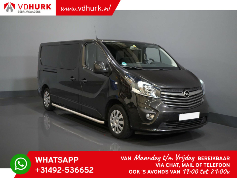 Opel Vivaro Van 1.6 CDTI 150 CP L2 DC Cabină dublă/ 2x Ușă glisantă/ Fără cheie/ Încălzire scaune/ Navi/ Cruise/ PDC/ Bare laterale