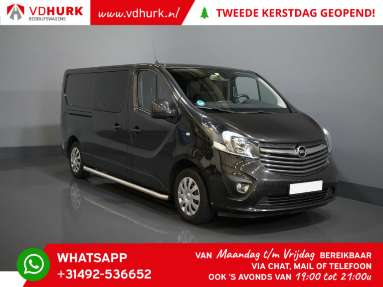 Opel Vivaro Van 1.6 CDTI 150 hp L2 DC Double Cab/ 2x Sliding door/ Keyless/ Seat heating/ Navi/ Cruise/ PDC/ Sidebars