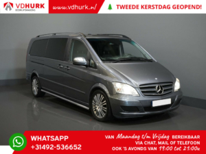 Mercedes-Benz Viano Van 3.0 V6 L3 XL DC Double Cab Sièges électriques/ Suspension pneumatique/ Pano/ Cuir/ Portes coulissantes électriques/ Xénon/ Sièges chauffants/ Climatisation