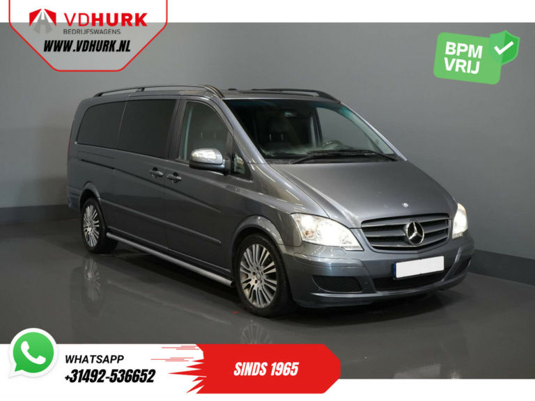 Mercedes-Benz Viano Bestelbus 3.0 V6 L3 XL DC Dubbel Cabine Elek.Stoelen/ Luchtvering/ Pano/ Leder/ Elek.Schuifdeuren/ Xenon/ Stoelverw./ Climate