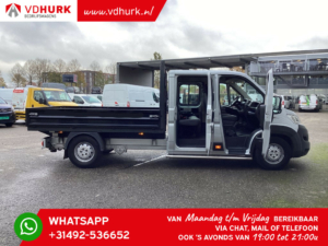 Fiat Ducato Open laadbak 2.3 MJ 150 pk Dubbel cabine Open laadbak/ Luchtvering/ Standkachel / Trekhaak/ Cruise/ 288x200x40