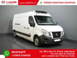 Opel Movano Koel-vriestransport (Nissan NV400) 2.3 dCi 145 pk L3H2 Koelwagen/ Carrier/ Kühl/ Frigo/ Koel/ 2.5t Trekverm./ Cruise/ Navi/ APK 8-2025