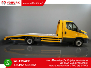 Iveco Daily Autotransporter 35C18H 3.0 Autotransporter/ Drive-up trailer/ Abschleppwagen/ Autoambulanță 3.5t Echipament de remorcare/ Troliu/ Climă/ Cruise/ Gev.stoel/ Cârlig de remorcare