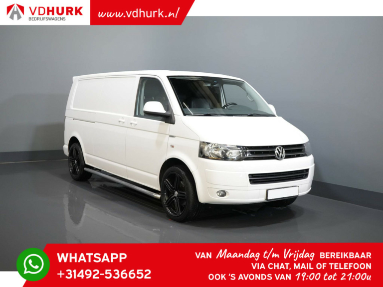 Volkswagen Transporter Bestelbus 2.0 TDI 140 pk Aut. L2 Leder/ LMV/ Cruise/ Sidebars/ PDC/ Airco/ 2.5t Trekverm.