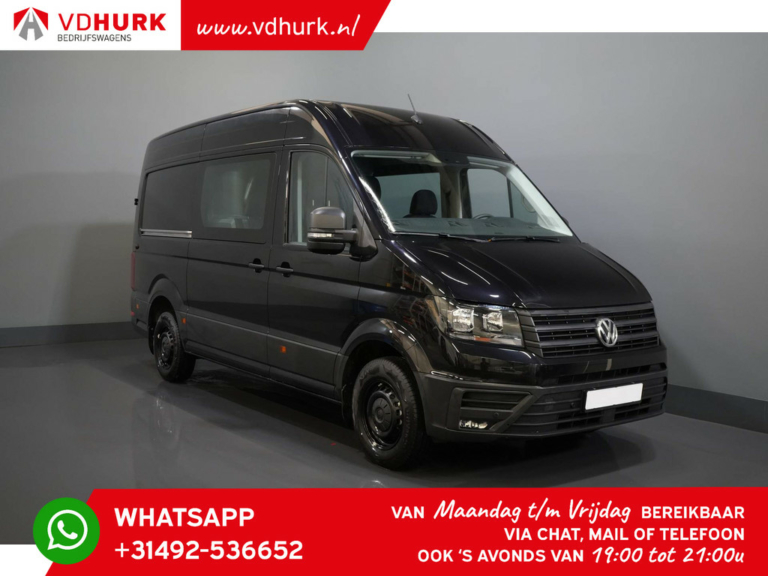 Volkswagen Crafter Bestelbus 2.0 TDI 180 pk Aut. L3H3 DC Dubbel Cabine 7pers./ Betimmerd/ Trekhaak/ Carplay/ Camera/ / Cruise