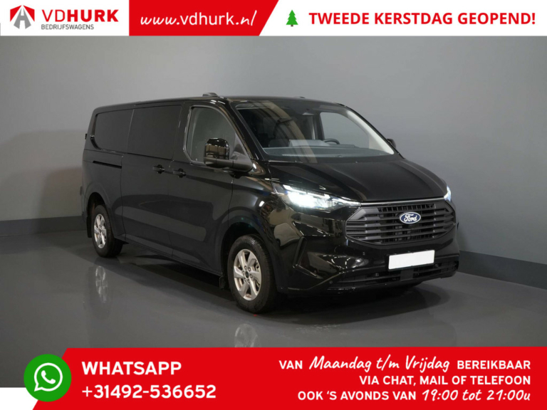 Ford Transit Custom Van 2.0 TDCI 170 hp Aut. L2 DC Double Cab LIMITED 2x Sliding door/ Adapt. Cruise/ 360 Camera/ LED/ LMV/ Climate/ Carplay