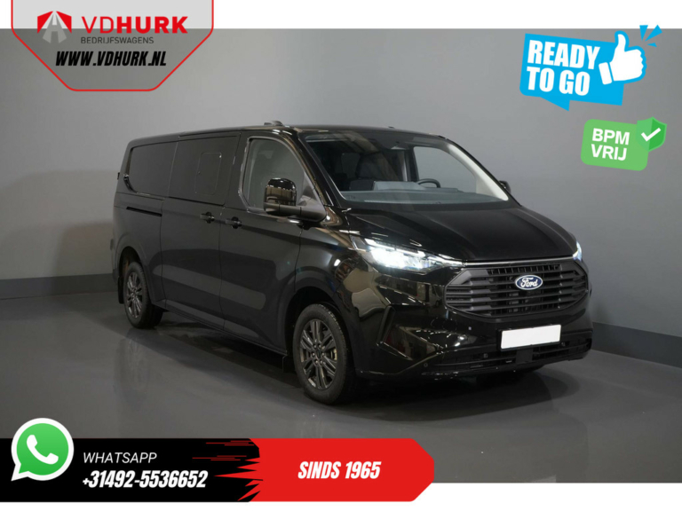 Ford Transit Custom Van 2.0 TDCI 150 hp L2 DC Double Cab LIMITED BPM FREE 2x Sliding door/ Adapt. Cruise/ Elek. Towbar/ 360 Camera/ LED/ LMV/ Climate