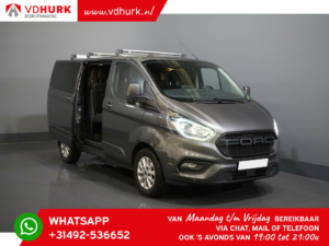 Ford Transit Custom Van 2.0 TDCI 130 KM Aut DC Double Cab LIMITED 2x drzwi przesuwne/ CarPlay/ Seatverw./ Cruise/ LMV/ Navi/ Cruise/ PDC V+A/ hak holowniczy