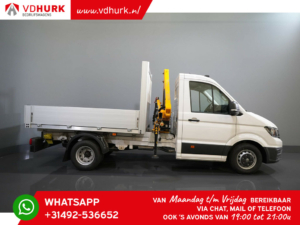 Volkswagen Crafter Otwarta skrzynia ładunkowa 6xSTOCK! 2.0 TDI 165 KM DL Otwarta skrzynia ładunkowa/ Dźwig Effer 35/ Dźwig/ Grue/ Autokran/ Carplay/ Podwójne powietrze/ Airco