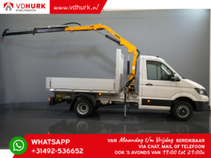 Volkswagen Crafter Otwarta skrzynia ładunkowa 6xSTOCK! 2.0 TDI 165 KM DL Otwarta skrzynia ładunkowa/ Dźwig Effer 35/ Dźwig/ Grue/ Autokran/ Carplay/ Podwójne powietrze/ Airco