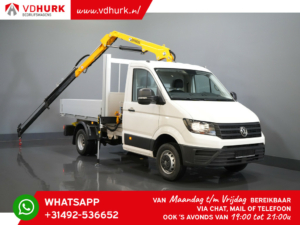 Volkswagen Crafter Otwarta skrzynia ładunkowa 6xSTOCK! 2.0 TDI 165 KM DL Otwarta skrzynia ładunkowa/ Dźwig Effer 35/ Dźwig/ Grue/ Autokran/ Carplay/ Podwójne powietrze/ Airco