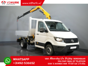 Volkswagen Crafter Otwarta skrzynia ładunkowa 6xSTOCK! 2.0 TDI 165 KM DL Otwarta skrzynia ładunkowa/ Dźwig Effer 35/ Dźwig/ Grue/ Autokran/ Carplay/ Podwójne powietrze/ Airco