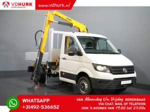 Volkswagen Crafter Otwarta skrzynia ładunkowa 6xSTOCK! 2.0 TDI 165 KM DL Otwarta skrzynia ładunkowa/ Dźwig Effer 35/ Dźwig/ Grue/ Autokran/ Carplay/ Podwójne powietrze/ Airco