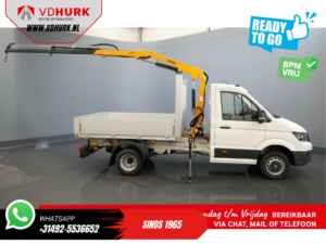 Volkswagen Crafter Overig 50 165 pk Effer 352S Kraan/ Crane/ Kran/ Autokran/ PTO/ Open laadbak/ Dubbel Lucht