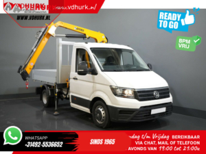 Volkswagen Crafter Overig 50 165 pk Effer 352S Kraan/ Crane/ Kran/ Autokran/ PTO/ Open laadbak/ Dubbel Lucht