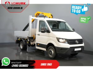 Volkswagen Crafter Overig 50 165 pk Effer 352S Kraan/ Crane/ Kran/ Autokran/ PTO/ Open laadbak/ Dubbel Lucht