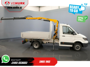 Volkswagen Crafter Overig 50 165 pk Effer 352S Kraan/ Crane/ Kran/ Autokran/ PTO/ Open laadbak/ Dubbel Lucht