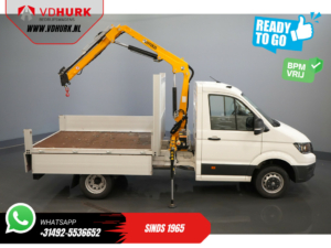 Volkswagen Crafter Overig 50 165 pk Effer 352S Kraan/ Crane/ Kran/ Autokran/ PTO/ Open laadbak/ Dubbel Lucht