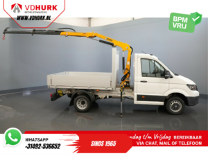 Volkswagen Crafter Offener Aufbau 50 165 PS Effer 352S Kran/ Kran/ Autokran/ PTO/ Offener Aufbau/ Doppelluft