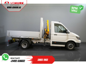 Volkswagen Crafter Cassone aperto 50 165 cv Effer 352S Gru/ Gru/ Autokran/ PTO/ Cassone aperto/ Doppia aria