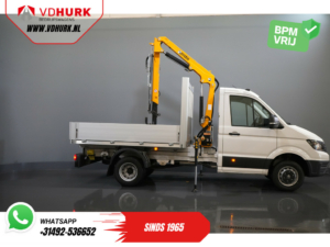 Volkswagen Crafter Offener Aufbau 50 165 PS Effer 352S Kran/ Kran/ Autokran/ PTO/ Offener Aufbau/ Doppelluft