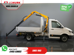 Volkswagen Crafter Offener Aufbau 50 165 PS Effer 352S Kran/ Kran/ Autokran/ PTO/ Offener Aufbau/ Doppelluft