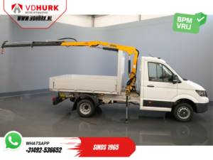 Volkswagen Crafter Cassone aperto 50 165 cv Effer 352S Gru/ Gru/ Autokran/ PTO/ Cassone aperto/ Doppia aria