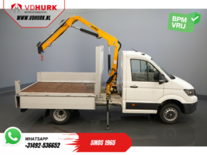 Volkswagen Crafter Offener Aufbau 50 165 PS Effer 352S Kran/ Kran/ Autokran/ PTO/ Offener Aufbau/ Doppelluft