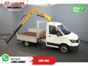 Volkswagen Crafter Offener Aufbau 50 165 PS Effer 352S Kran/ Kran/ Autokran/ PTO/ Offener Aufbau/ Doppelluft