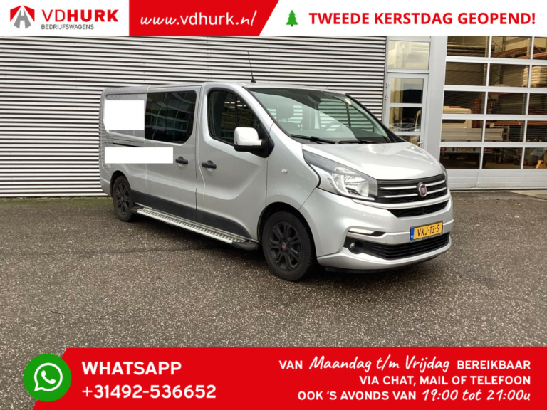 Fiat Talento Van 2.0 MJ L2 170 ch Aut DC Double Cab/ 2x Sliding door/ Keyless/ Navi/ CarPlay/ Climate/ Camera/ Cruise