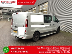 Renault Trafic Van (Fiat Talento) 2.0 MJ L2 170 KM Aut DC Podwójna kabina/ 2x Drzwi przesuwne/ Bezkluczykowy/ Navi/ CarPlay/ Klimatyzacja/ Kamera/ Tempomat