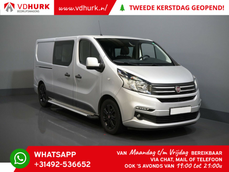 Renault Trafic Van (Fiat Talento) 2.0 MJ L2 170 ch Aut DC Double Cab/ 2x Sliding door/ Keyless/ Navi/ CarPlay/ Climate/ Camera/ Cruise