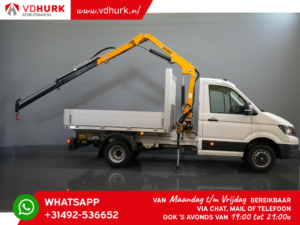 Volkswagen Crafter Open cargo box 6x 165 hp Effer 352S crane/ Crane/ Gru/ Grue/ Kran/ Autokran/ Open cargo box/ Double Air