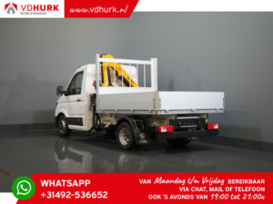 Volkswagen Crafter Open cargo box 6x 165 hp Effer 352S crane/ Crane/ Gru/ Grue/ Kran/ Autokran/ Open cargo box/ Double Air