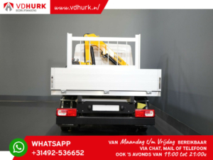 Volkswagen Crafter Open cargo box 6x 165 hp Effer 352S crane/ Crane/ Gru/ Grue/ Kran/ Autokran/ Open cargo box/ Double Air