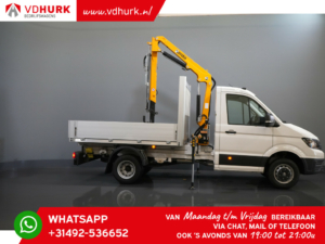 Volkswagen Crafter Open cargo box 6x 165 hp Effer 352S crane/ Crane/ Gru/ Grue/ Kran/ Autokran/ Open cargo box/ Double Air