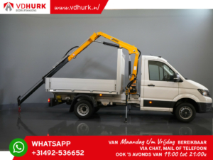 Volkswagen Crafter Open cargo box 6x 165 hp Effer 352S crane/ Crane/ Gru/ Grue/ Kran/ Autokran/ Open cargo box/ Double Air